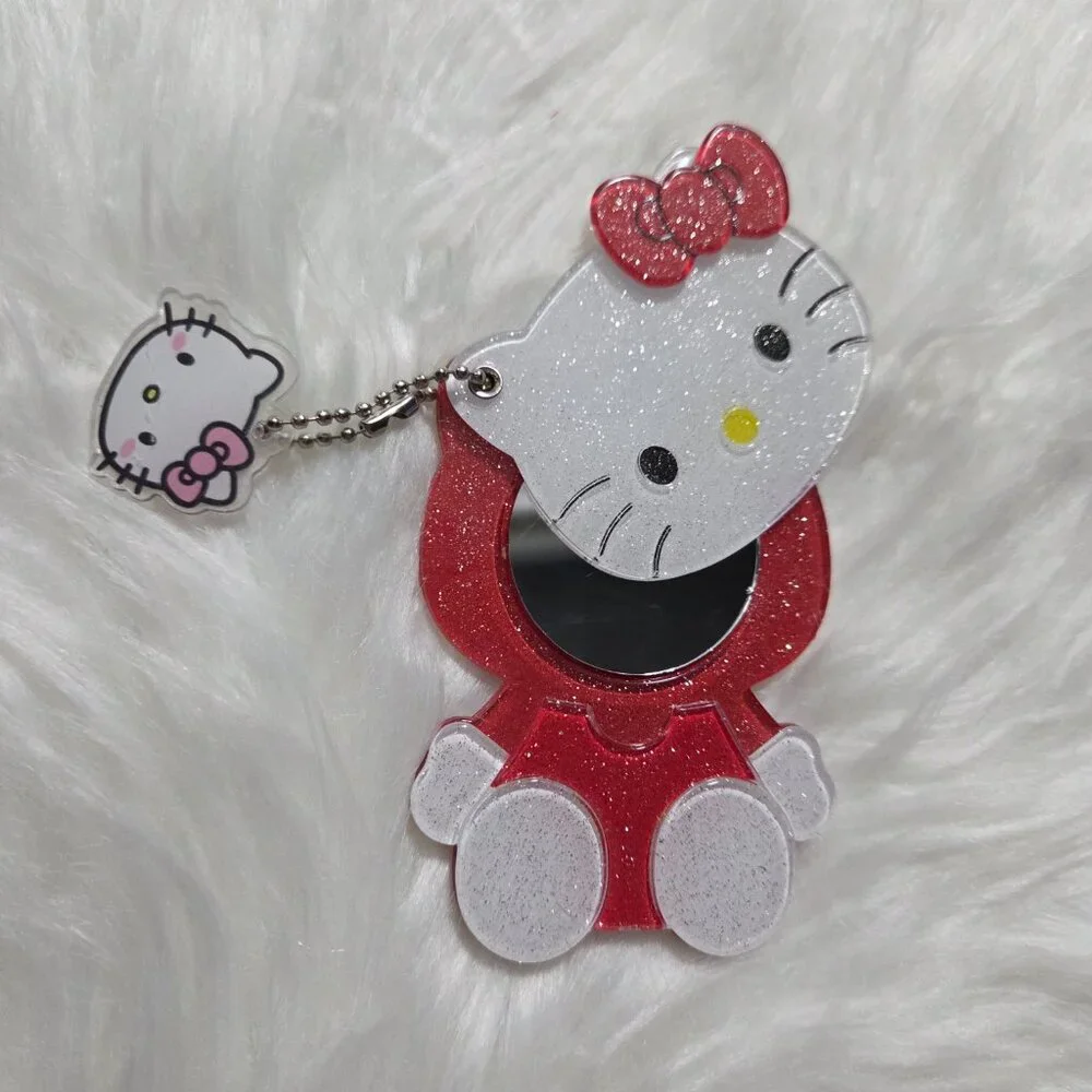 Hello Kitty Sliding Mirror Keychain